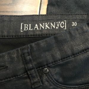 Blank NYC shiny coated jeans